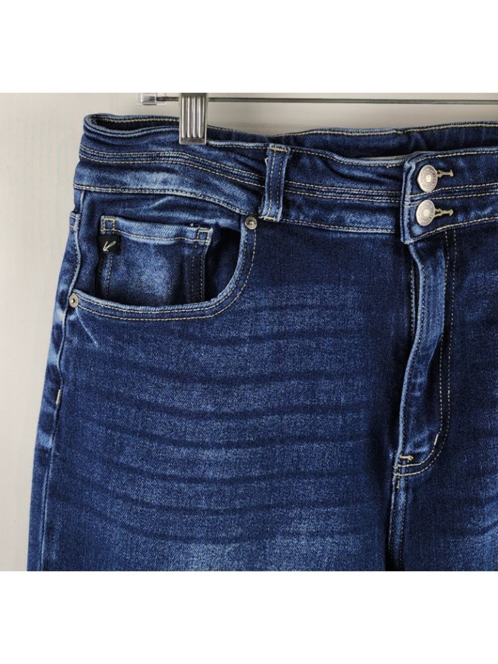 KanCan Jeans Womens 31x26 Blue High Rise Distressed Cropped Denim 128035 - Picture 3 of 11